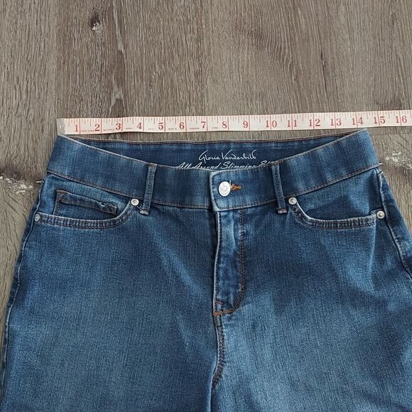 Gloria Vanderbilt Jeans Womens Size 8 Denim Stretch Skimmer Slimming - Picture 5 of 7